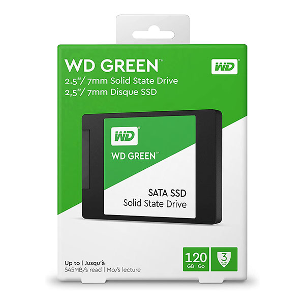 WDS120G2G0A WD 120GB SSD 2 اس اس دی اینترنال وسترن دیجیتال مدل GREEN WDS120G2G0A ظرفیت 120 گیگابایت