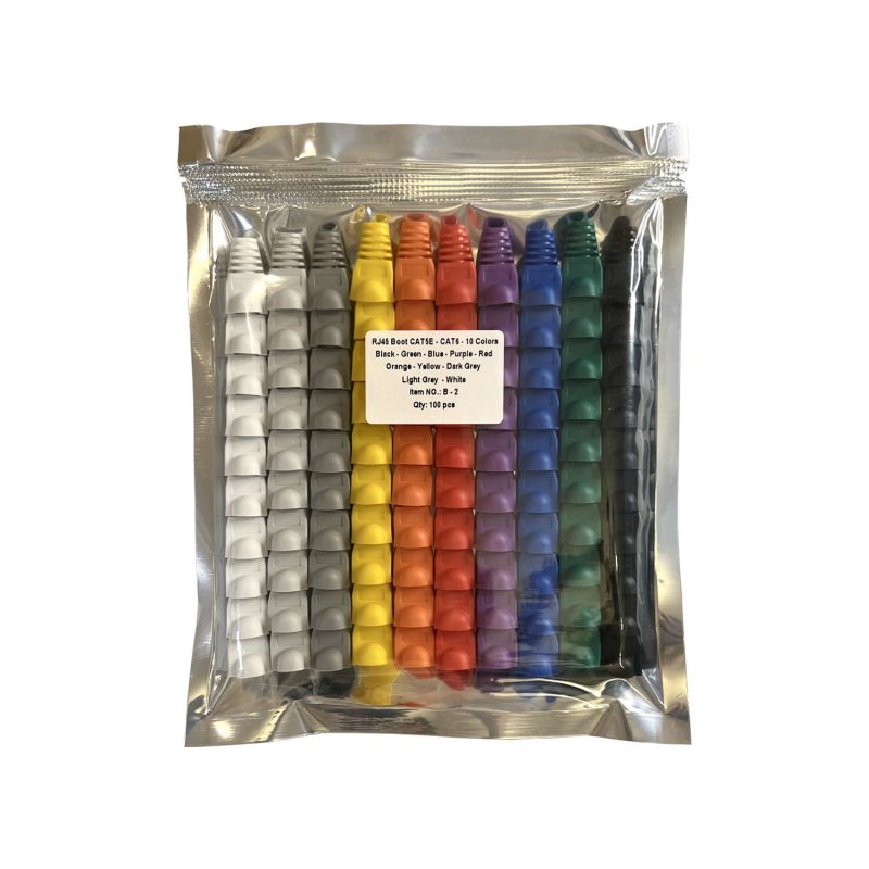 محافظ سوکت شبکه RJ45 مدل B-2 بسته 100 عددی - Image 3