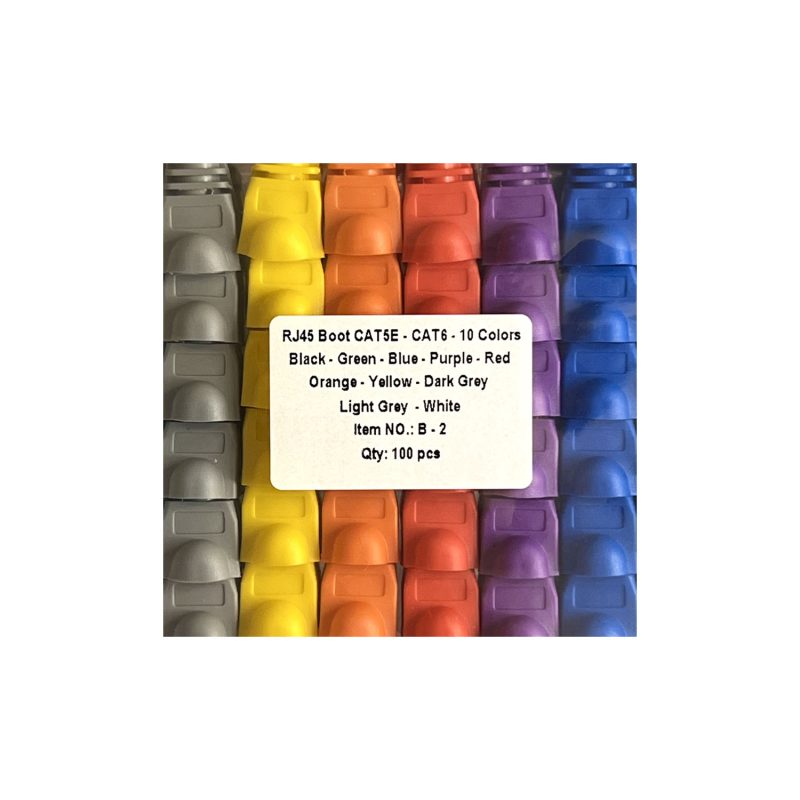 محافظ سوکت شبکه RJ45 مدل B-2 بسته 100 عددی - Image 4