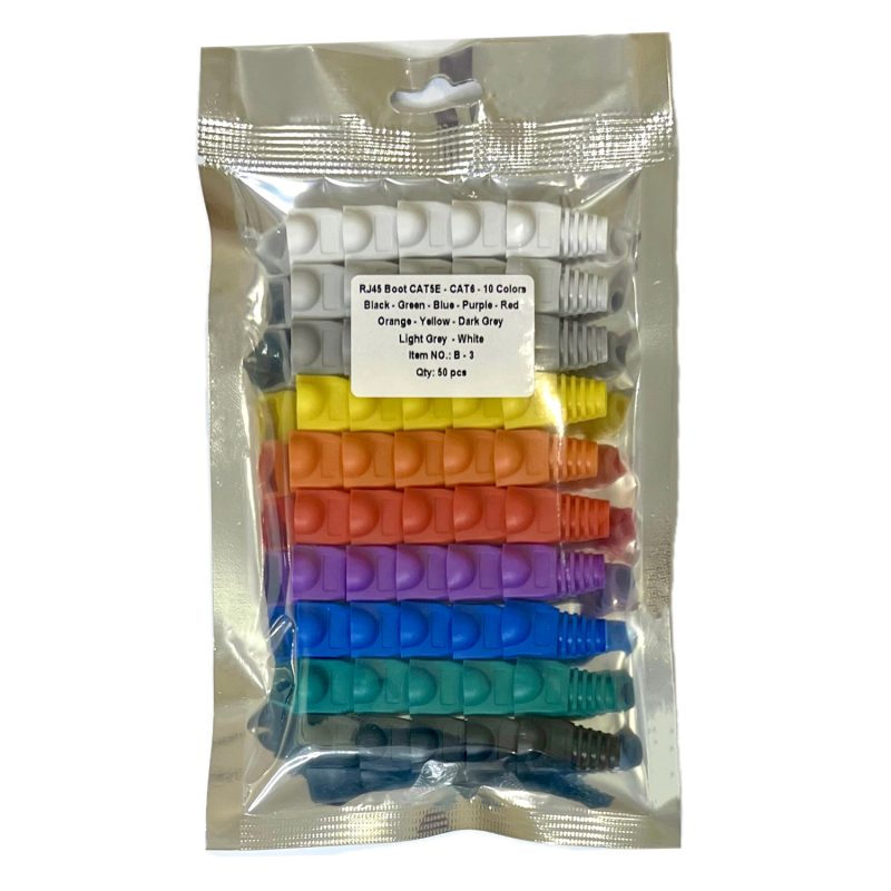 محافظ سوکت شبکه RJ45 مدل B-3 بسته 50 عددی - Image 3