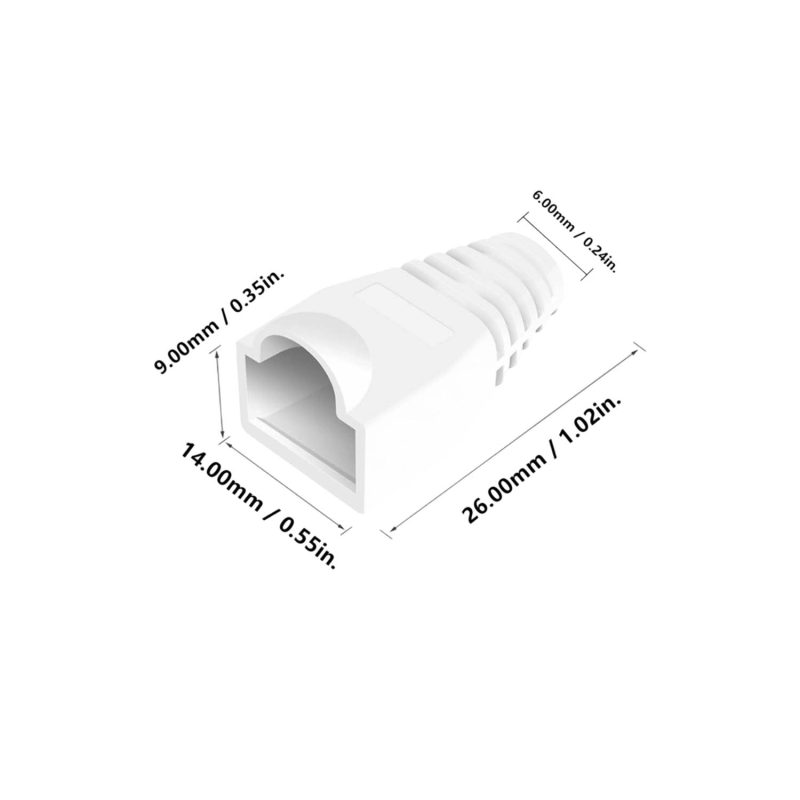 محافظ سوکت RJ45 مدل 2000985 رنگ سفید بسته 100 عددی - Image 2