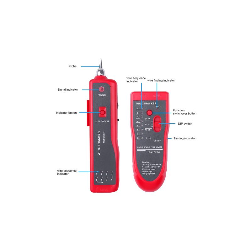 زوج یاب و تستر شبکه CHL828 مدل 2001035 - Image 3